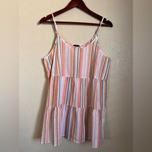Coco + Carmen BoHo Babydoll Striped Cami Top